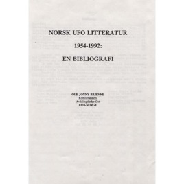 Brænne,  Ole Jonny: Norsk UFO litteratur 1954-1992: En bibliografi