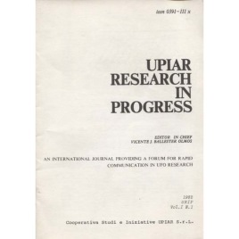 UPIAR Research in Progress. Vol. I, n. 1