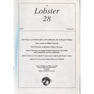 Lobster (Robin Ramsay) - Issue 28 (A4 size - 43 pages)