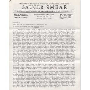 Saucer Smear (annual volumes: 1980-2010) - Vol 33 Jan-Nov 1986