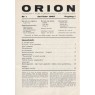 Orion (1965) - No 1 Jan/Feb 1965