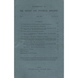 Proceedings of the Society for Psychical Research (1884-1892)
