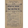 Psychic Science, Quarterly transactions of the British college of Psychic Science 1922 - 1942 - 1925 April, Vol 4 No 1