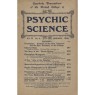Psychic Science, Quarterly transactions of the British college of Psychic Science 1922 - 1942 - 1926 January, Vol 4 No 4