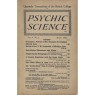 Psychic Science, Quarterly transactions of the British college of Psychic Science 1922 - 1942 - 1926 July, Vol 5 No 2