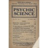 Psychic Science, Quarterly transactions of the British college of Psychic Science 1922 - 1942 - 1928 October, Vol 7 No 3
