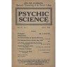 Psychic Science, Quarterly transactions of the British college of Psychic Science 1922 - 1942 - 1930 April, Vol 9 No 1