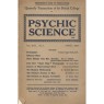 Psychic Science, Quarterly transactions of the British college of Psychic Science 1922 - 1942 - 1934 April, Vol 13 No 1