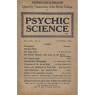 Psychic Science, Quarterly transactions of the British college of Psychic Science 1922 - 1942 - 1934 October, Vol 13 No 3