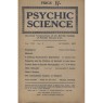 Psychic Science, Quarterly transactions of the British college of Psychic Science 1922 - 1942 - 1937 October, Vol 16 No 3