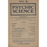 Psychic Science, Quarterly transactions of the British college of Psychic Science 1922 - 1942 - 1939 April, Vol 18 No 1