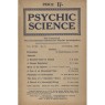 Psychic Science, Quarterly transactions of the British college of Psychic Science 1922 - 1942 - 1939 October, Vol 18 No 3