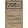 Psychic Science, Quarterly transactions of the British college of Psychic Science 1922 - 1942 - 1940 January, Vol 18 No 4