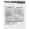 Bulletin of Anomalous Experience (1990-1994)