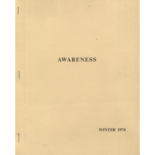 Awareness (1972-1982) - V 3 n 4 - Winter 1974