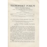 Teosofiskt Forum (1930-1935) - 1930 vol 1 no 01