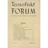 Teosofiskt Forum (1936-1941) - 1936 vol 5 no 01