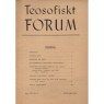 Teosofiskt Forum (1936-1941) - 1938 vol 7 no 01