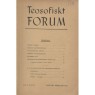 Teosofiskt Forum (1936-1941) - 1941 vol 10 no 1-2