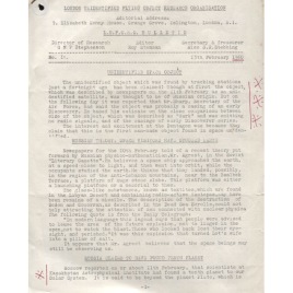 L.U.F.O.R.O. Bulletin (1960-1963)