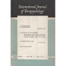 International Journal Of Parapsychology (1964-1968) - 1964 Winter, Vol 6 no 1