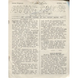 Flying Saucer News (R Hughes)(1953-1956) - 1953 no 01 Spring