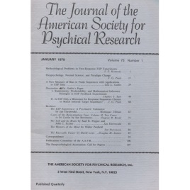 Journal of the American Society for Psychical Research (1979-1986)
