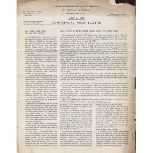 NICAP Bulletin (1958-1965) - 1958 Jul (acceptable)