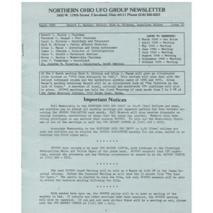 Northern Ohio UFO Group Newsletter/UFO Journal (1980-1982) - 1980 No 20