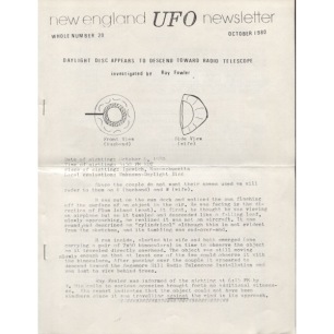 New England UFO Newsletter (1980-1982) - 1980 No 20