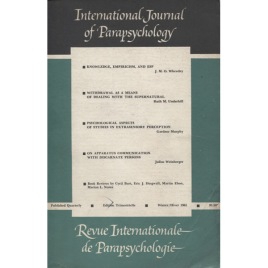 International Journal Of Parapsychology (1964-1968)