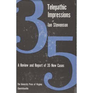 Stevenson, Ian: Telepathic impressions: a review and report of thirty-five new cases - Very good, but worn print on jacket