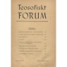 Teosofiskt Forum (1942-1950) - 1942 vol 11 no 7-8