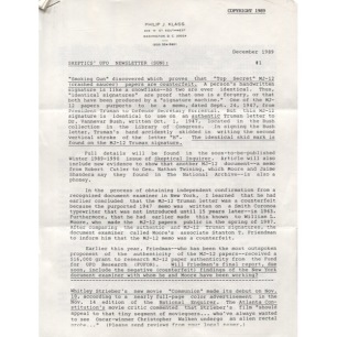 Skeptics UFO Newsletter (SUN) (1989-1996)