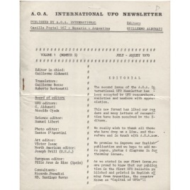 A.O.A. International UFO Newsletter (1970)