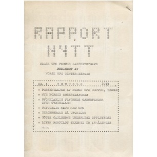 Rapportnytt (NUFOC) (1974-1977) - 1974 No 01