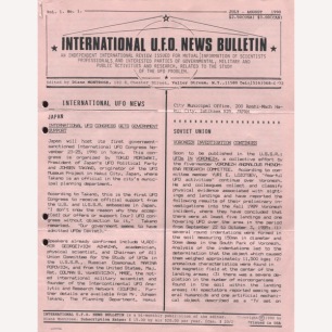 International U.F.O News Bulletin (1990-1991) - 1990 Vol1 No 01