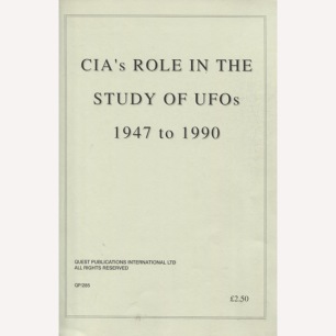 Haines, Gerald K: A die-hard issue. CIA's role in the study of UFOs, 1947-1990 (Sc)