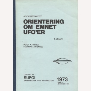 Hansen, Peter A. & Ahrenkiel, Flemming: Orientering om emnet UFO'er (Sc)