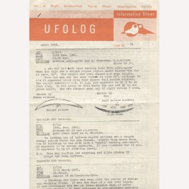 UFOLOG Information Sheet (1969-1971)