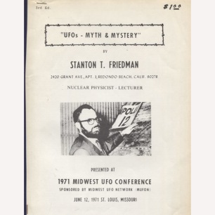 Friedman, Stanton T: UFOs - myth and mystery (Sc)