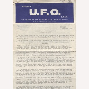 Australian U.F.O Bulletin (1968-1986) - 1968 Nov (6 pages)
