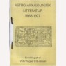Wegner, Willy & Jensen, Ib: Astro-arkeologisk litteratur 1968-1977 (Sc) - Good, in plastic folder