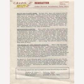 C.R.I.F.O. Newsletter/Orbit (1954-1957)