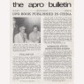 A.P.R.O. Bulletin (1978 vol 27-1986) - 1979 Vol 28 No 07 8 pages