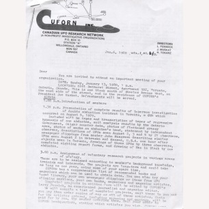 CUFORN Bulletin (1980-1984) - 1980 Vol 01 No 01 (photocopy, 3 pages)