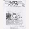 CUFORN Bulletin (1985-1989) - 1986 Vol 07 No 01 (photocopy, 12 pages)
