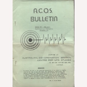 A.C.O.S. Bulletin (1977-1979) - 1977 No 10, 26 pages