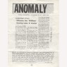 Anomaly (US) (1969 - 1974) - Supplement to No 07 Fall 1971 (4 pages)