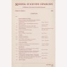 Journal of Scientific Exploration (1987-2005) - 1994 Vol 08 No 01